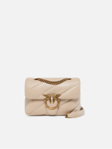 PINKO-Borsa a Tracolla Mini Love Bag Puff Beige-TRYME Shop