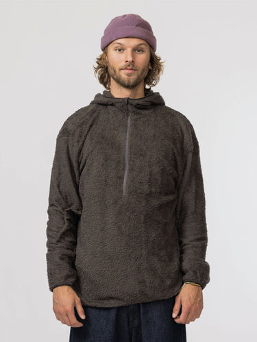 SNOW PEAK-Felpa con Cappuccio Alpha Direct 90 Carbone-TRYME Shop