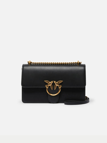 PINKO-Borsa in Pelle Classic Love Bag One Simply Nero/Oro-TRYME Shop