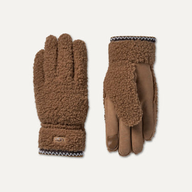 UGG-Guanti UGGbraid in Pile Marroni-TRYME Shop