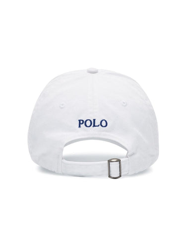 Casquette de baseball en coton twill blanche