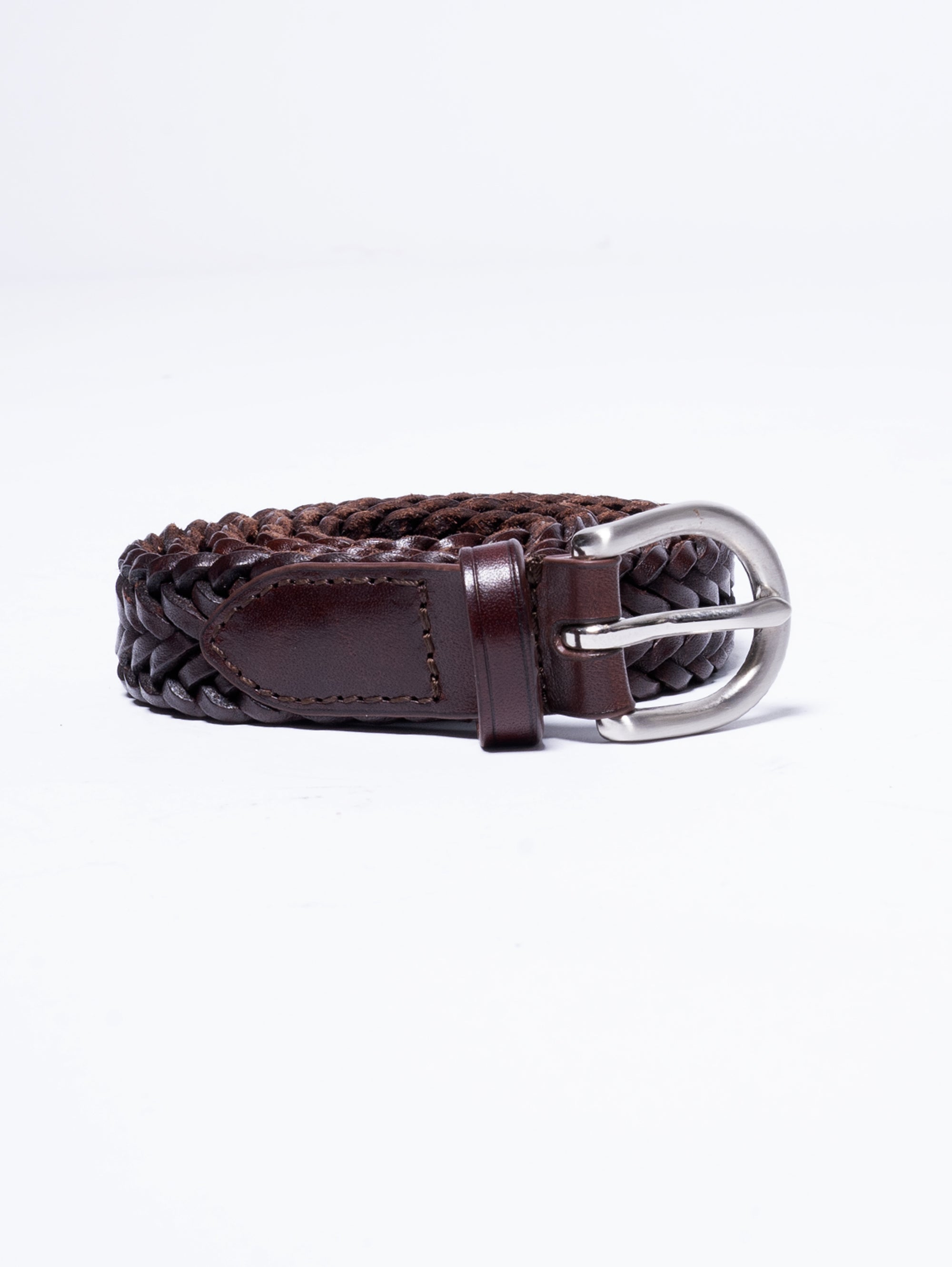 DRAGON DIFFUSION-Cintura Sottile in Pelle Marrone-TRYME Shop