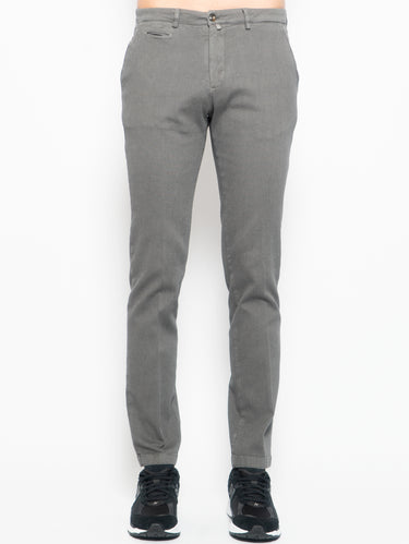 BRIGLIA 1949-Pantaloni Chino in Cotone Armaturato Salvia-TRYME Shop