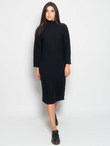 MAX MARA LEISURE-Abito Longuette a Coste Blu-TRYME Shop