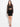 FEDERICA TOSI-Abito in Tulle con Arricciatura Nero-TRYME Shop