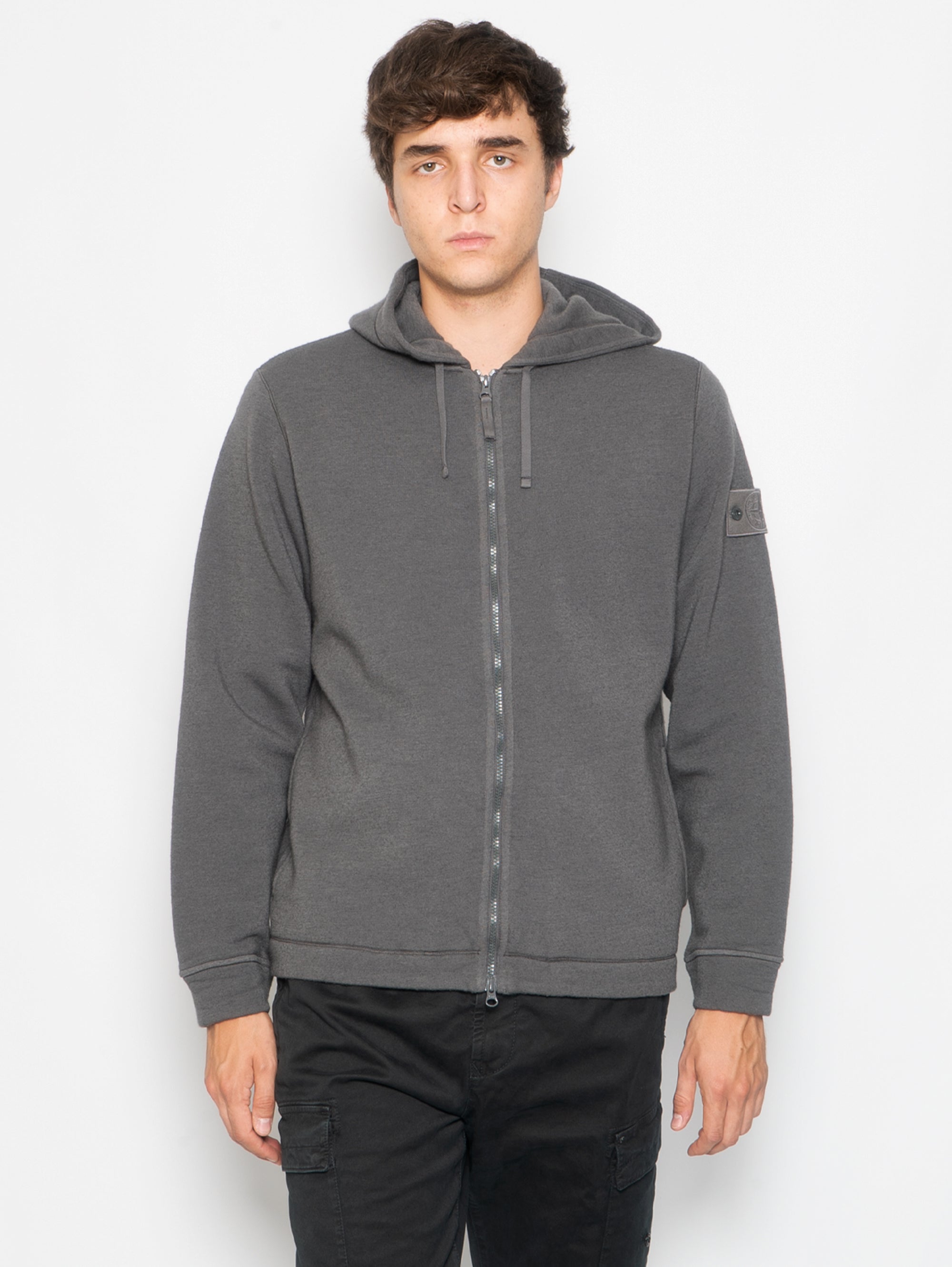 STONE ISLAND Ghost Piece Gray Hoodie – TRYME Shop