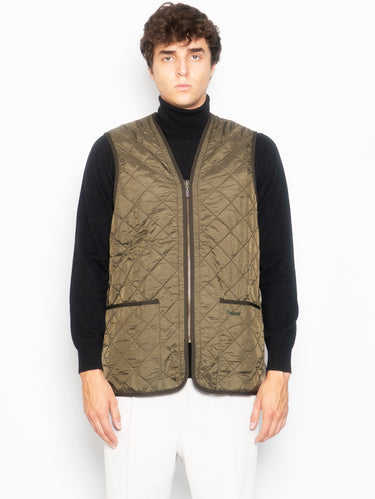 BARBOUR-Gilet trapuntato Polarquilt Verde-TRYME Shop