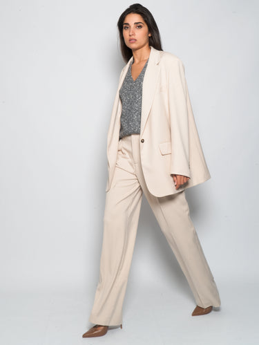 Wide Dandy Pants in Moon White