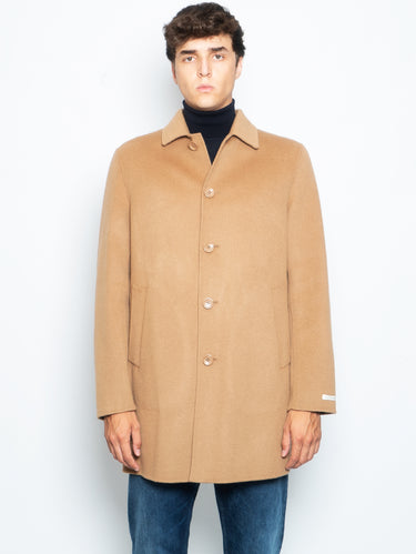 PALTò-Cappotto Monopetto in Double Alfredo Sughero-TRYME Shop