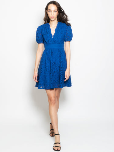 PINKO-Abito Corto Sangallo Blu-TRYME Shop