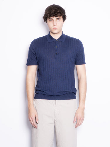 BARENA VENEZIA-Polo a Coste Marco Blu-TRYME Shop