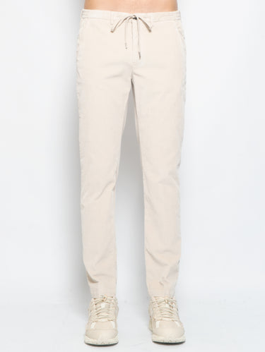 BRIGLIA 1949-Pantaloni in Velluto con Laccio Beige-TRYME Shop