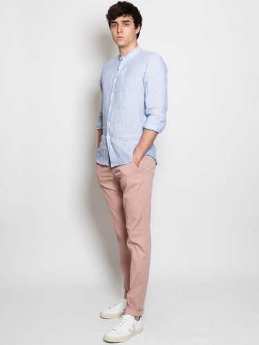 Pantaloni Chino in Armaturato Rosa