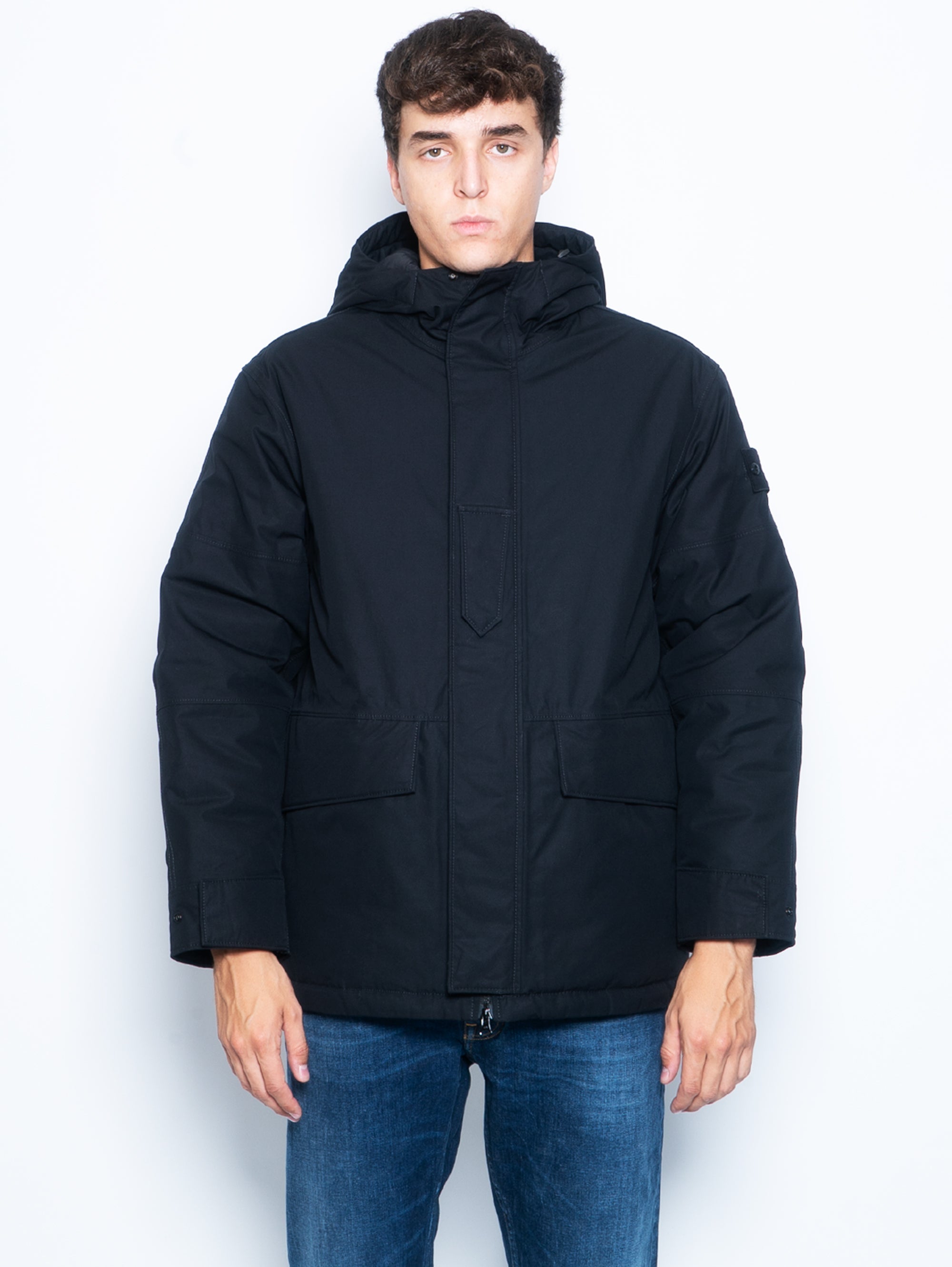 STONE ISLAND Black Ghost Piece Hooded Parka – TRYME Shop