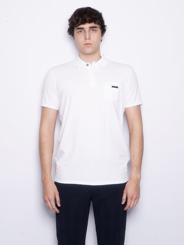 RRD-Polo in Tessuto Tecnico Bianco-TRYME Shop