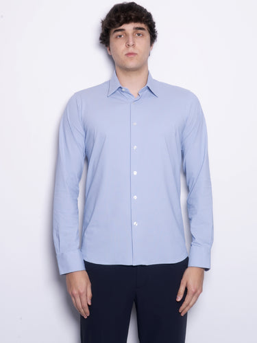 RRD-Camicia Jacquard Slim Fit Blu Notte-TRYME Shop
