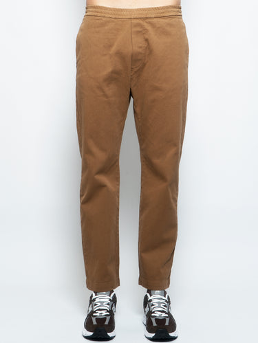 BARENA VENEZIA-Pantaloni Jogger in Cotone Tabacco-TRYME Shop