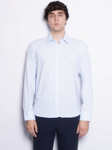 RRD-Camicia Jacquard Slim Fit Celeste-TRYME Shop