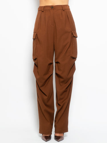 ANIYE BY-Pantaloni Cargo Ampi Dandy Caramello-TRYME Shop