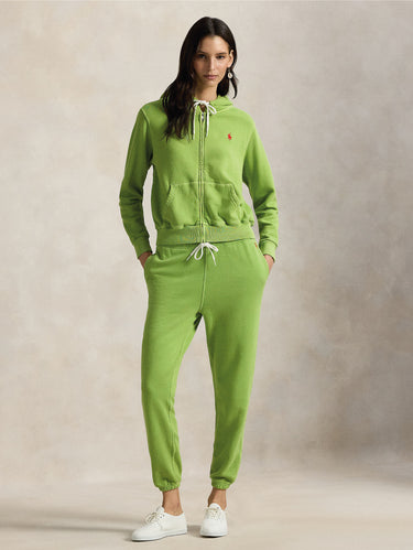 Kapuzensweatshirt mit durchgehendem Reißverschluss Grün