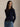 RALPH LAUREN-Maglia Linea Dritta a Trecce in Cashmere Blu-TRYME Shop