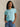 RALPH LAUREN-T-shirt Girocollo in Cotone Turchese-TRYME Shop