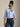 RALPH LAUREN-Camicia con Lacci sul Collo Blu-TRYME Shop