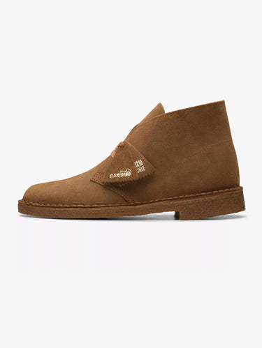 CLARKS-Stivaletto Desert Boot in Pelle Scamosciata Beige-TRYME Shop