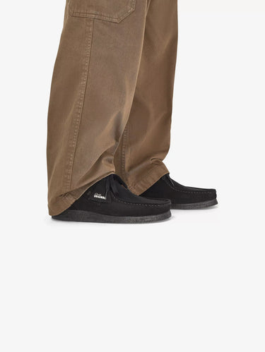 Stringata Wallabee aus schwarzem Wildleder