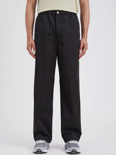 NORSE PROJECTS-Pantaloni con Coulisse in Micro Twill Nero-TRYME Shop