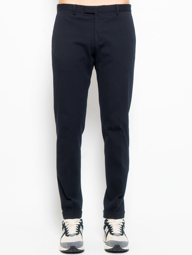 BRIGLIA 1949-Pantaloni in Jersey Bi-Stretch Blu-TRYME Shop