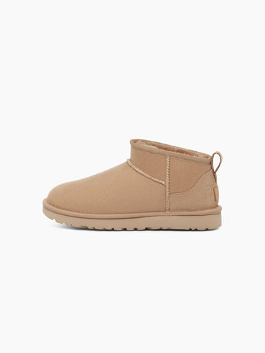 UGG-Stivaletti in Montone Ultra Mini Classic Sabbia-TRYME Shop