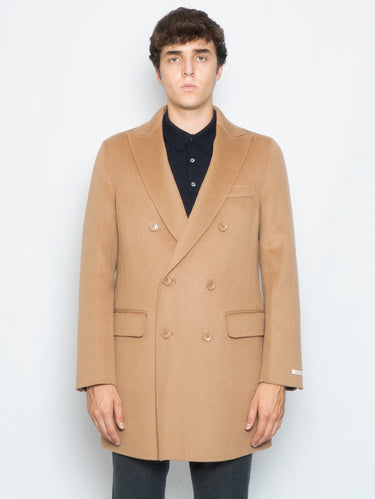 PALTò-Cappotto Doppiopetto in Double Gregorio Sughero-TRYME Shop