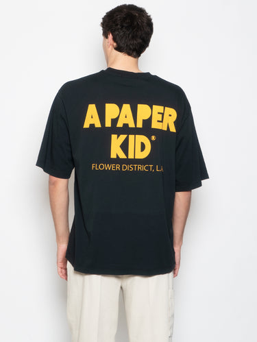 T-shirt met Micro Logo Zwart