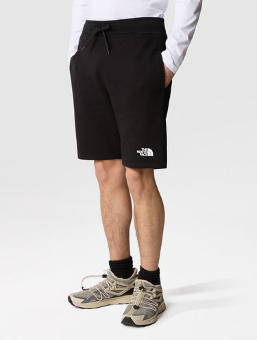 THE NORTH FACE-Shorts in Felpa di Cotone Nero-TRYME Shop