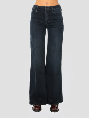 MOTHER-Denim Flare Gamba Ampia Blu Scuro-TRYME Shop