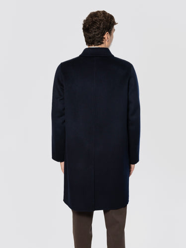 Cappotto in Doppio di Lana Virtuoso Blu