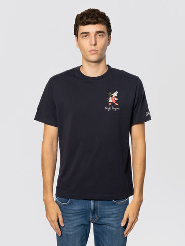 MC2 SAINT BARTH-T-shirt con ricamo Night Legend Zio Paperone Blu-TRYME Shop