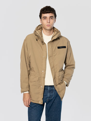 ASPESI-Parka in Popeline di Cotone Boom Winter Nylon Beige-TRYME Shop