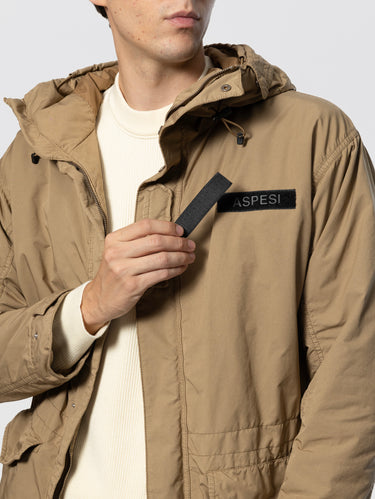 Parka in Popeline di Cotone Boom Winter Nylon Beige