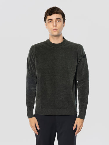 RRD-Maglione Girocollo in Ciniglia Foresta-TRYME Shop