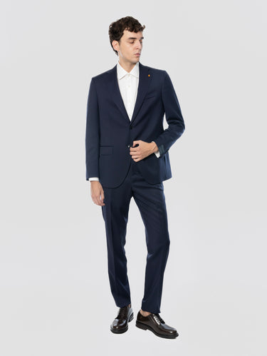 LATORRE-Completo in Fresco Lana Vergine Merinos Blu-TRYME Shop