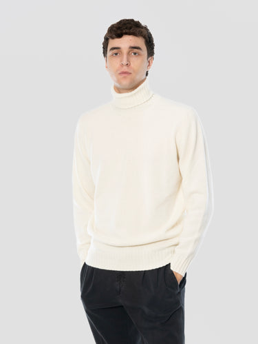 Dolcevita in Misto Cashmere Peso Medio Gesso