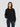 RALPH LAUREN-Maglia in Lana a Trecce con collo Polo Nero-TRYME Shop