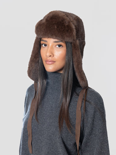 Cappello Colbacco in Ecopelliccia Marrone
