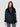 ERMANNO FIRENZE-Giaccone in Panno con Ecofur e Ricami Nero-TRYME Shop