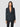 PINKO-Blazer Slim Fit con Spalle Imbottite in Crepe Nero-TRYME Shop