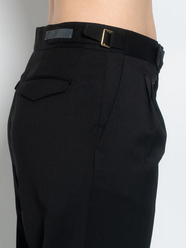 Pantaloni con Doppia Pinces Nero