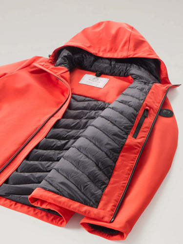 Winddichte jas met capuchon Pacific oranje
