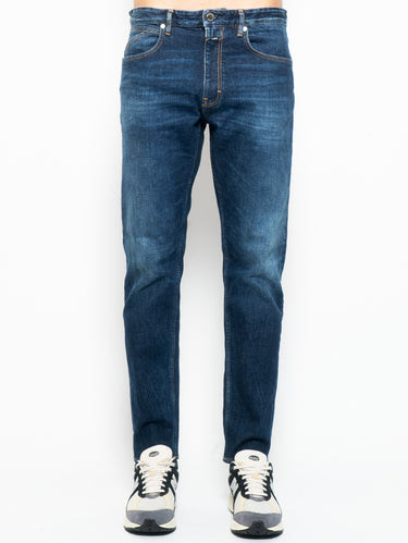 CLOSED-Jeans in Cotone Organico Stretch Blu Scuro-TRYME Shop